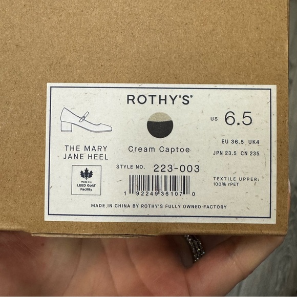 Rothy's Beige and Black Heels - Picture 9 of 9